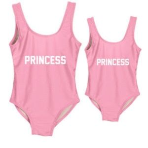 Kids PINK “PRINCESS” swimwear one piece